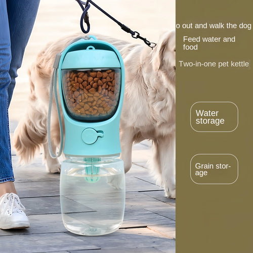 AquaPaw — Gourde 2-en-1 Eau & Croquettes
