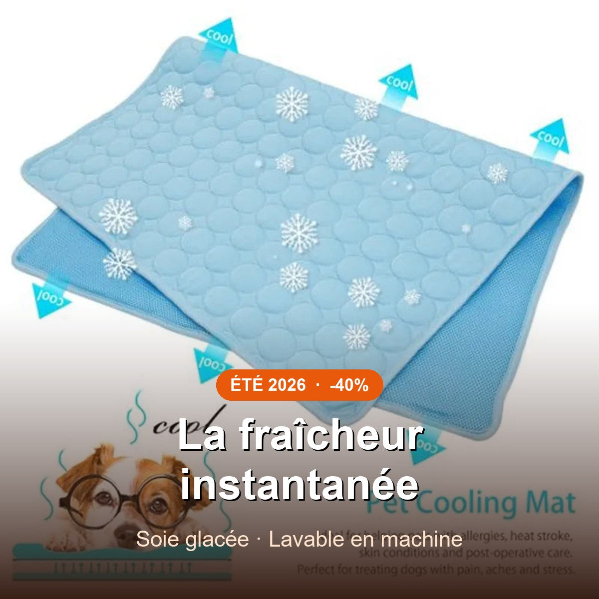 CoolPad — Tapis Soie Glacée